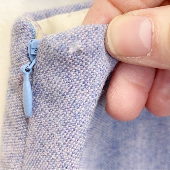 Anthropologie Elevenses Lavender Women’s Textured Knee Length Pleated Back Lined - Picture 10 of 13